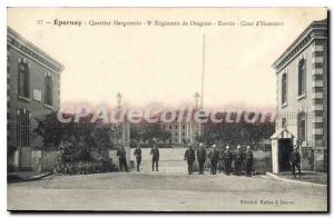 Postcard Old Quarter Epernay Marguerite Regiment Of Dragons Entree Court of H...