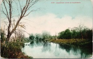 Irrigating Ditch in California CA c1914 Postcard F55