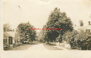 ME, Wells Depot, Maine, RPPC, Residential Street, Houses, 1911 PM, Photo