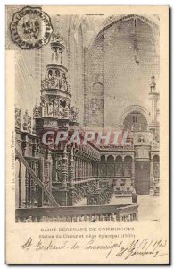 Old Postcard Saint Bertrand de Comminges the choir stalls and Episcopal seat