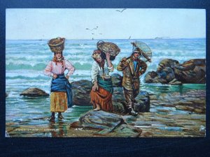 Fisher Studies SHRIMPERS c1911 Postcard by Raphael Tuck 6685