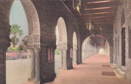 Arcade At Entrance To Memorial Church Stanford University Stanford California...