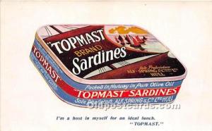 Topmast Brand Sardines Advertising Unused 