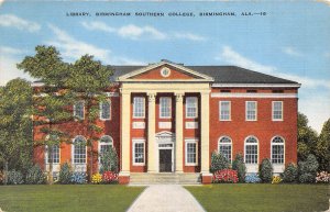 Birmingham Alabama 40-50s Postcard Library Southern College