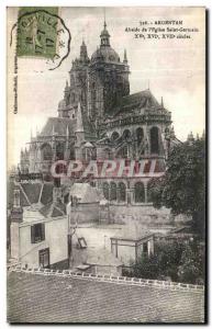 Old Postcard Argentan Apse Church Saint Germain