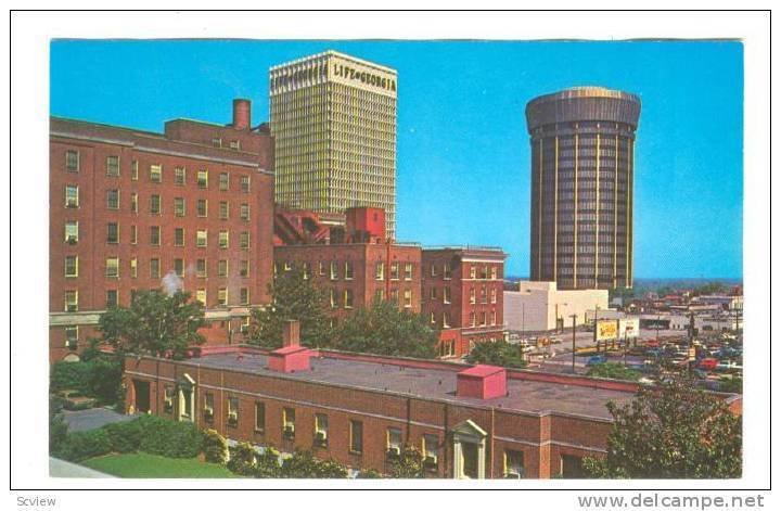 View looking towards North Avenue, from Peachtree Street Northeast, Atlanta, ...