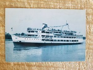 SS MOUNT VERNON WILSON LINE.VTG SHIP POSTCARD*P25