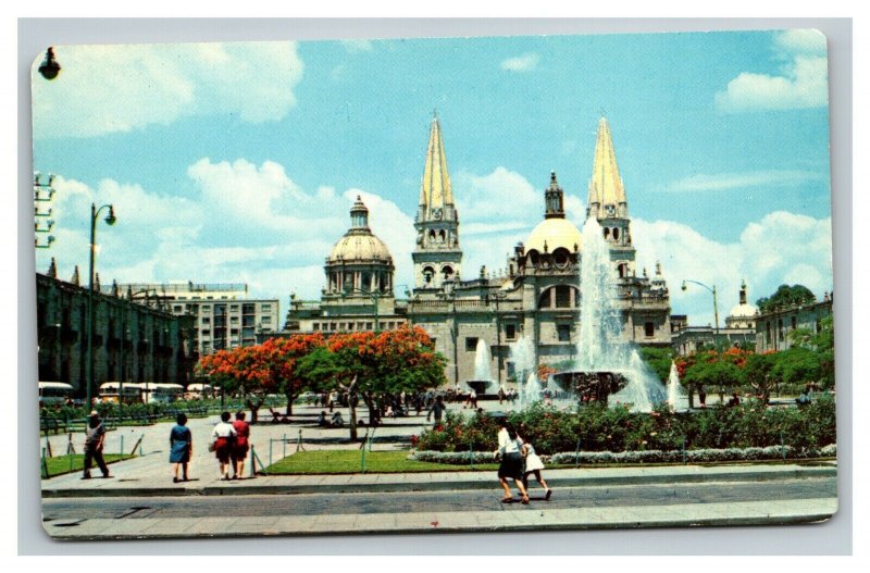 Vintage 1960's Postcard La Catedral - The Cathedral Guadalajara Jalisco Mexico