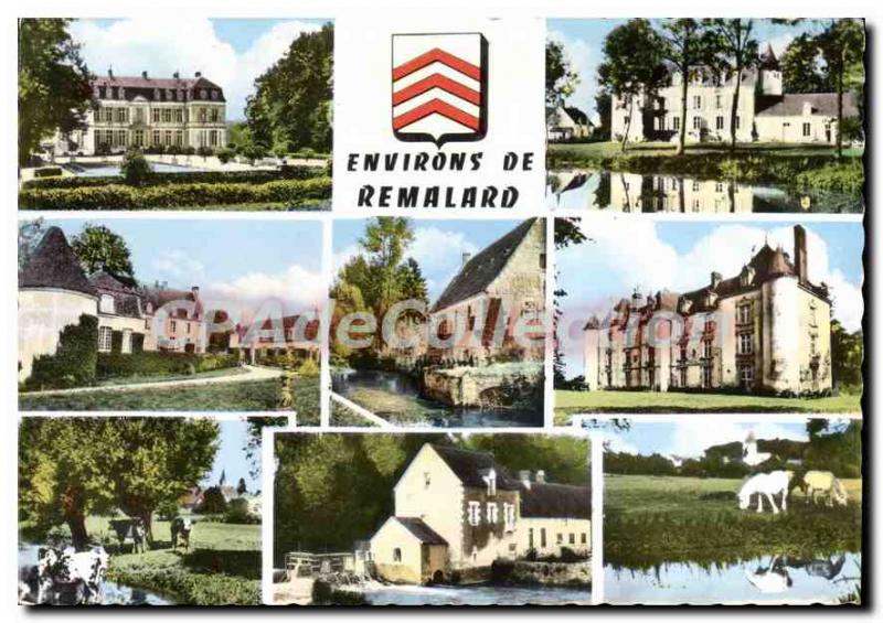 Postcard Modern Surroundings of Remalard Orne Chateau de Vore Dorceau House D...