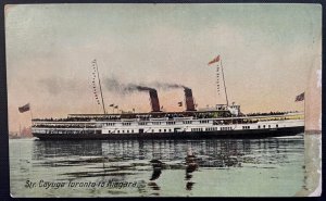 Vintage Postcard 1907-1915 Steamer, Cayuga, Toronto to Niagara