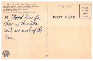 Greetings from Omaha Nebraska LARGE LETTER