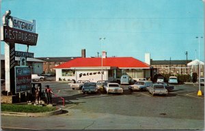 Vtg 1960s Gateway Restaurant Old Cars Wilmington Manor Delaware DE Postcard