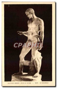 Postcard Ancient Roman sculptures of the Vatican Palace Roma Roma Discobolus