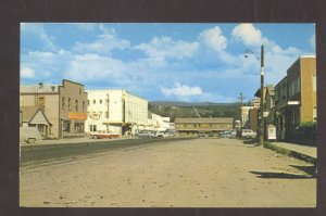 THE ALASKA HIGHWAY YUKON ALASKA MAIN STREET WHITEHORSE VINTAGE POSTCARD