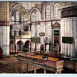 c1910s Istanbul, Turkey Mosque d'Ahmed Interior Islamic Architecture Arabic A341