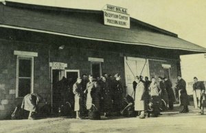 WWI WWII Processing Building Fort Dix, NJ World War Vintage Postcard P72