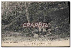 Old Postcard La Sainte Baume Nans Fountain