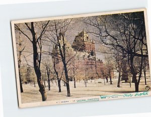 Postcard Le Chateau Frontenac Sous La Neige Quebec Canada