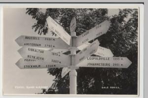 Nigeria; Kano Airport, Signpost P2401 RP PPC By Sweetman, Dale Series 