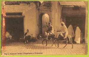 af6508 - LIBYA - VINTAGE POSTCARD - ETHNIC Costumes - 1912-