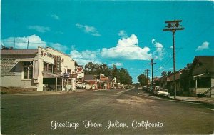 Julian California 1960s Texaco Gas Station Automobiles Postcard 21-11826