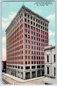 St. Joseph Missouri MO Postcard Corby-Forsee Building Skyscraper c1911 Vintage