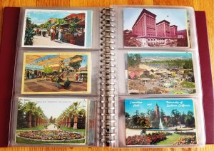 180 Vintage Post Cards in Post Card Album #1