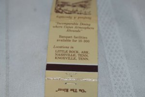 Anderson's Cajun's Wharf Tennessee 20 Strike Matchbook Cover