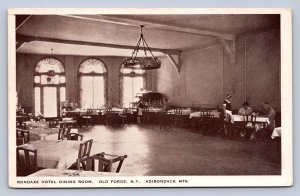 PC1/ Old Forge New York Postcard c10 Adirondacks Interior Rondake Hotel 541