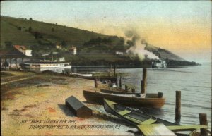 Hammondsport NY Steamer Yates Leaving Pier c1910 Rotograph Postcard