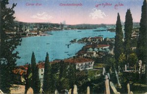 Lot of 9 postcards Turkey Istanbul mosque Bosphorus Galata Pera Prinkipo harbor