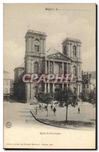 Postcard Old Church St Christophe Belfort