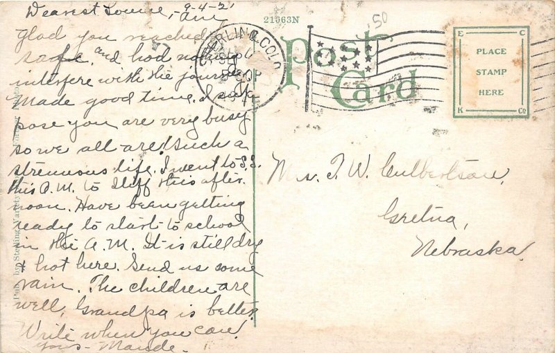 F86/ Sterling Colorado Postcard 1921 Elks Temple Building 