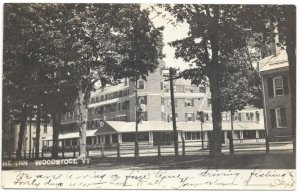 Real Photo Postcard The Inn in Woodstock, Vermont~105415  