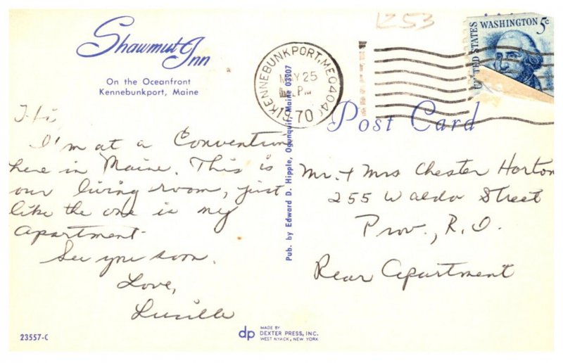 Maine Kennebunkport Shawwmut Inn