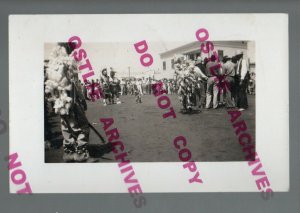 Arlington SOUTH DAKOTA RPPC c1930 SIOUX INDIAN DANCE nr Brookings Lake Preston