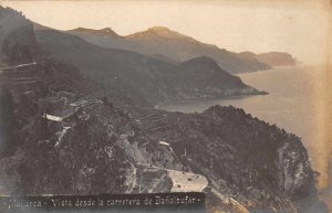 Banalbufar Mallorca Spain Birds Eye View Real Photo Vintage Postcard JJ649551