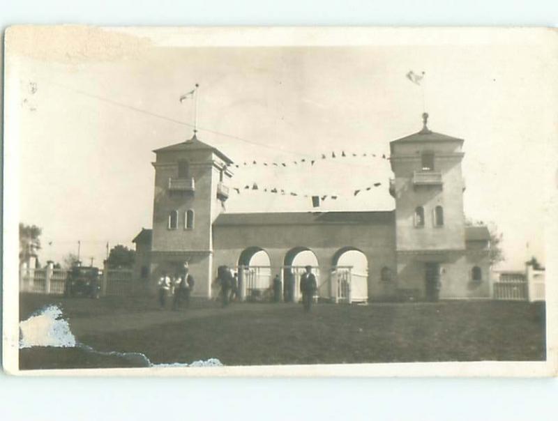 Old rppc BUILDING SCENE Architecture Postcard AB0976