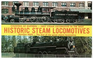 Countess von Dufferin Steam Locomotive Manitoba Canada Postcard 1966-