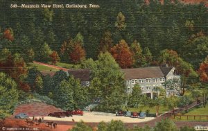 Vintage Postcard 1930's Mountain View Hotel Gatlinburg Tennessee Harry N. Martin