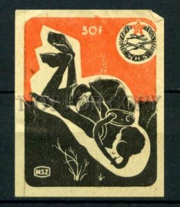 500688 HUNGARY SPORT diving Vintage match label
