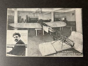 Mint England RPPC Aviation Postcard Louis Bleirot Aeroplane Flight 1909