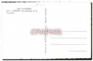 lake & # 39Annecy Postcard Modern Sevrier General view and the Spinner