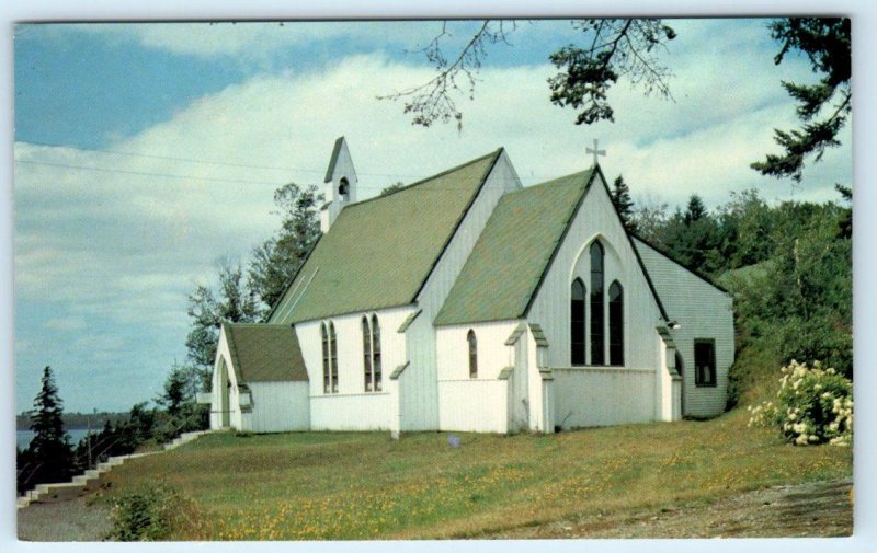 WELSHPOOL Campobello Island N.B. Canada ~ ST. ANNE'S ANGLICAN CHURCH  Postcard