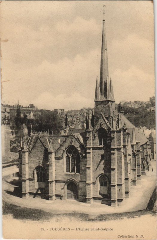 CPA Fougeres Eglise St Leonard (1237454)