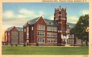 Vintage Postcard 1930's Administration Building Nazareth College Rochester NY