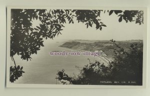 iw0103 - Isle of Wight - Totland Bay & Pier from the Cliffs c1950/60s - postcard