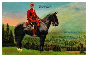 VTG Royal Canadian Mounted Police, Policeman on Horse, Nice Scene, Canada