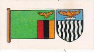 Brooke Bond Tea Trade Card Flags &  Emblems No 20 Zambia