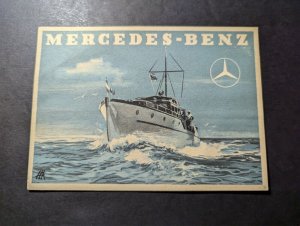 Mint Germany Mercedes Benz Diesel Motors Ship Advertisement Postcard